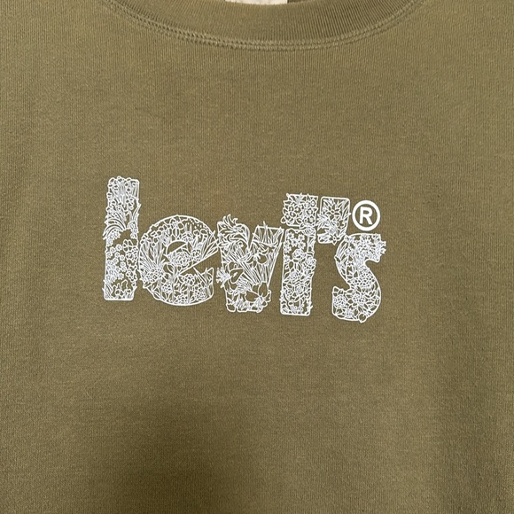 Levi’s army green crew neck sweater - Picture 3 of 7